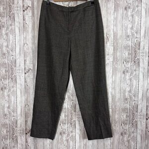 Piazza Sempione Brown Wool Tweed Dress Pants